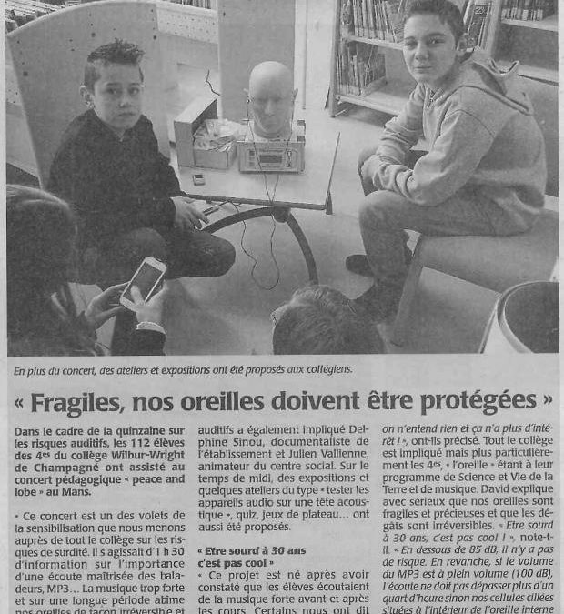 FRAGILE, NOS OREILLES DOIVENT ETRE PROTEGEES