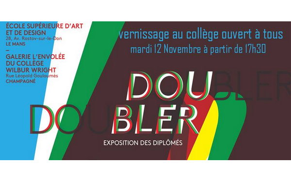 Invitation à l’exposition DOUBLER