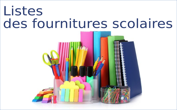 Listes des fournitures scolaires