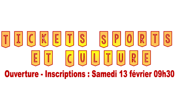 Tickets Sports & Culture – Hiver 2021